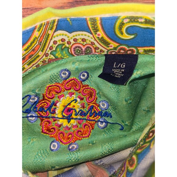 Robert Graham Mens Striped Dress Shirt Large Bright Multi-Color - Picture 5 of 9